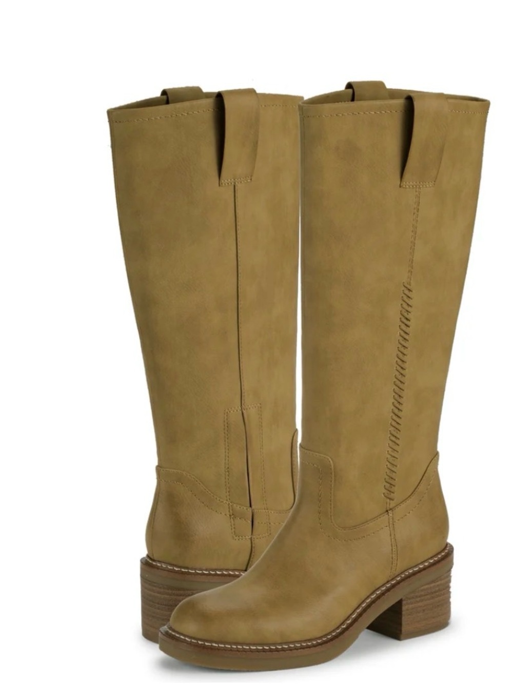 Baretraps Selkie Tall Boots Tan Cognac Size 6M NWOB Western Cowgirl Boho Riding